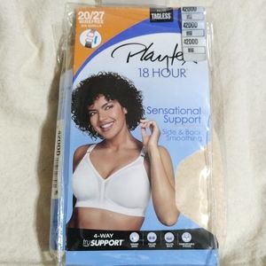 Playtex 18 Hour Bra 42DDD Beige Sensational Support Side & Back Smoothing 20/27